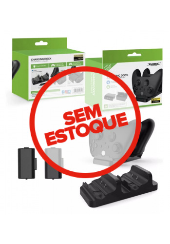 Base de carregamento Dobe para 2 Controles Preto - Xbox One 